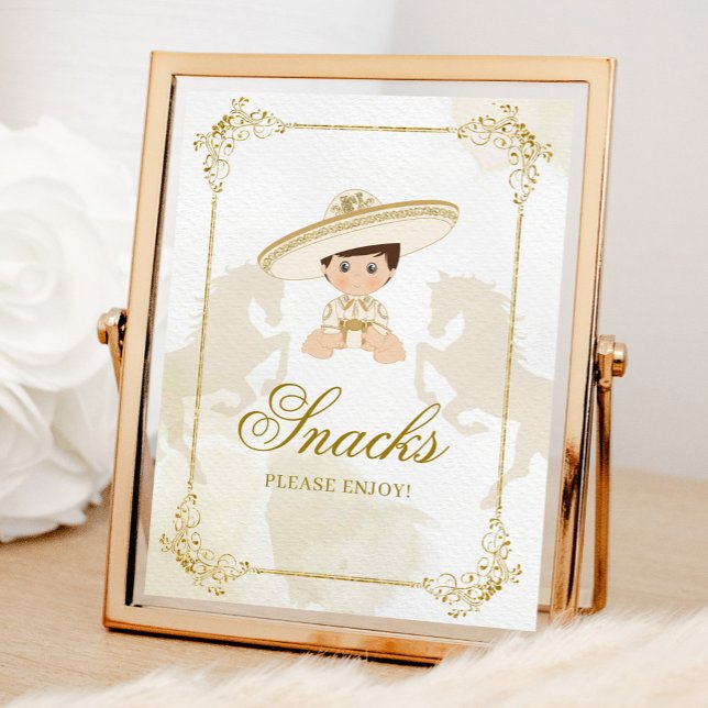 Póster Niño mexicano de oro blanco bautizo aperitivo de p (Subido por el creador)