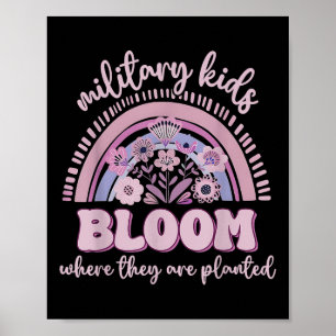 Póster Niño Militar Dandelion Bloom Donde Se Plantan