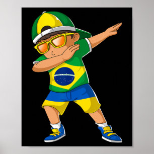 Póster Niño mitad brasileño mitad ucraniano Brasil Ucrani