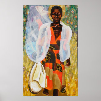 Póster niño nigeriano