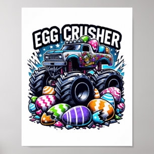 Póster Niño niño de camionero de monstruo de Semana Santa