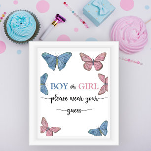 Póster Niño o Niña por favor use su suposición