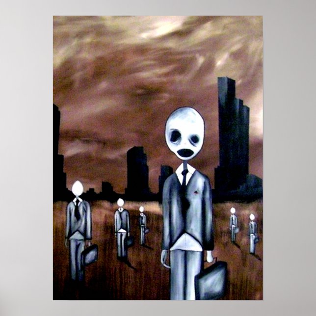 Póster Niño Octopus y sus compañeros trabajadores (Frente)