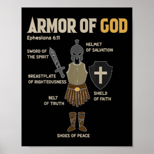 Póster Niño Pequeño Armor De Dios Hermano Hombres Niño Ch
