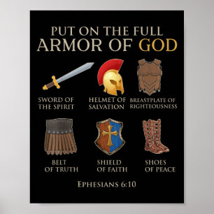 Póster Niño Pequeño Armor De Dios Hermano Hombres Niño Ch