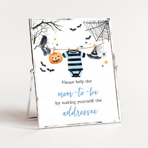 Póster Niño Pequeño Boo Bebés de Halloween son Dulces Señ