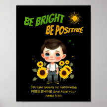 Niño pequeño con girasoles