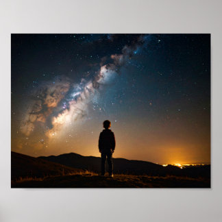 Póster Niño que mira fijamente