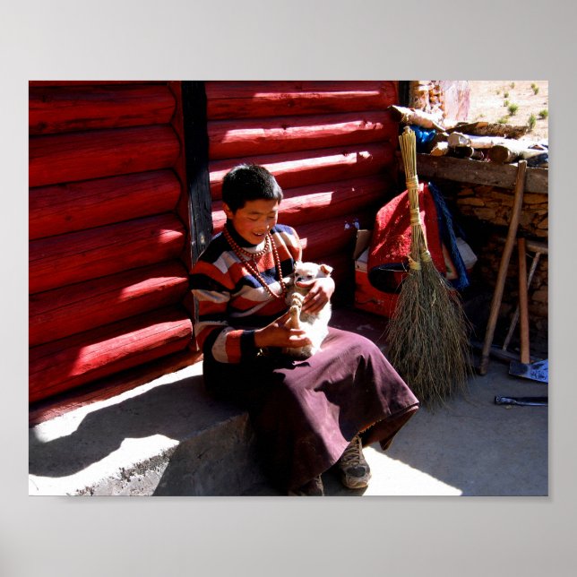 Póster Niño tibetano (Frente)