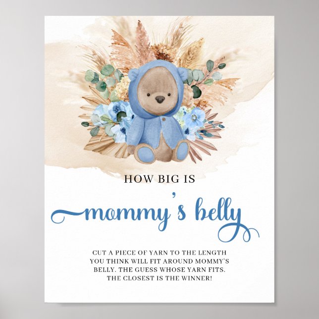 Póster Niño tropical Teddy oso ¿Qué tan grande es la barr (Frente)