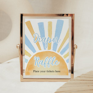Póster Niño Un pequeño rayo de sol Diaper Raffle