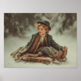 Póster Niño victoriano en una estocada