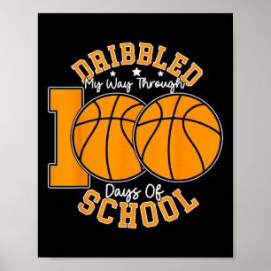 Póster Niños 100 días de escuela niños Bysketll 100 días 