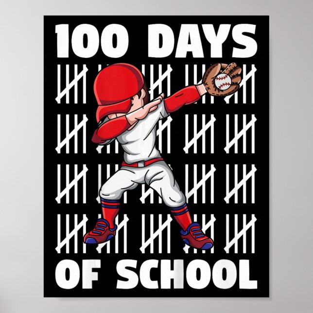 Póster Niños 100 Días Escolares 100º Día De La Escuela B (Frente)