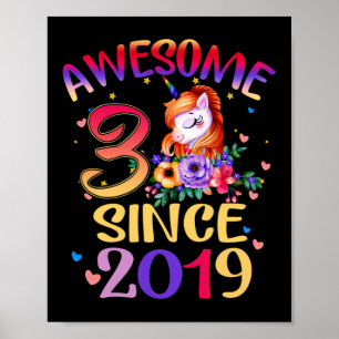 Póster Niños 3 Fiestas de cumpleaños eligen a Chica unico