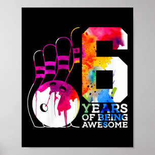 Póster Niños 6 Años De Ser Fabulosos Bolos 6 Años