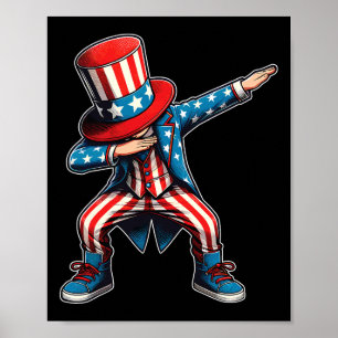 Póster Niños Abandonando A Niño Bandera Estadounidense Pa