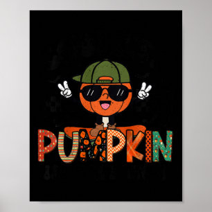 Póster Niños Calabaza Más Fría En El Parche Niños De Hall