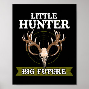 Póster Niños cazando Pequeños Cazadores De Camisetas
