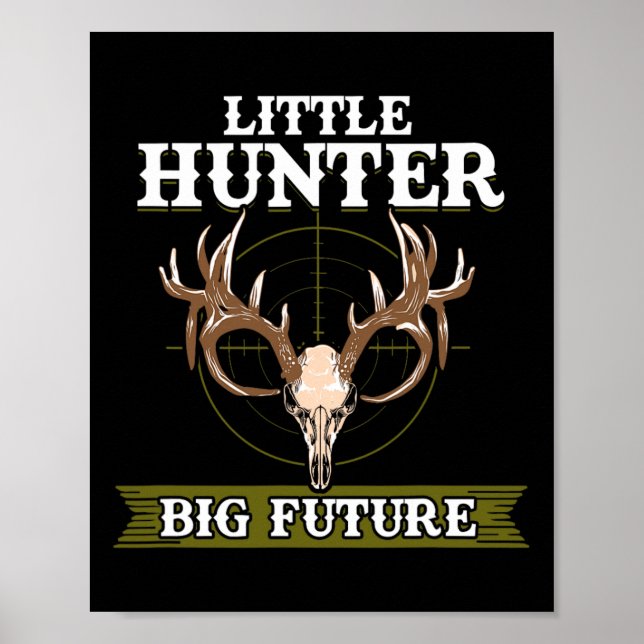 Póster Niños cazando Pequeños Cazadores De Camisetas (Frente)