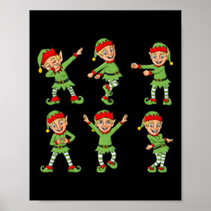 Póster Niños Chicas del Desafío de Baile Elf