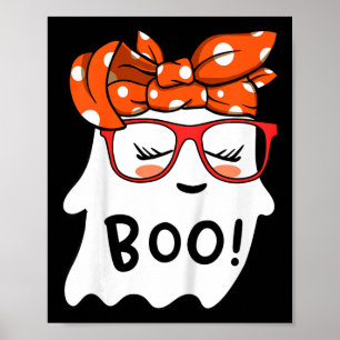 Póster Niños chicas Feliz Fantasma De Halloween Con Banda