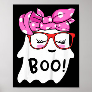 Póster Niños chicas Feliz Fantasma De Halloween Con Banda