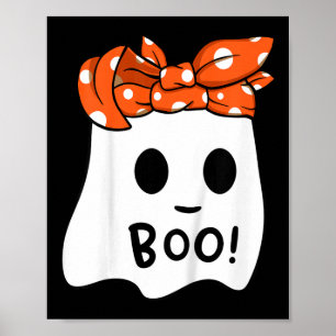 Póster Niños chicas Feliz Fantasma De Halloween Con Banda