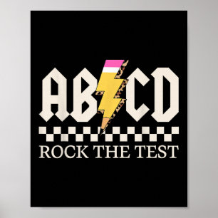 Póster Niños Chicas Niños Maestros Rock Rock The Test Abc