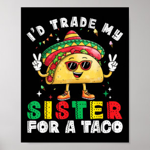 Póster Niños Comerciarán Hermanas De Tacos Toddler Boys C