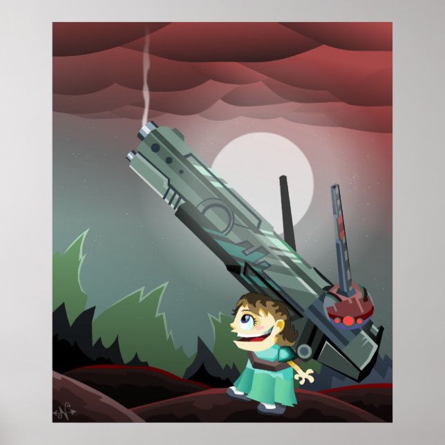 Póster Niños con armas de fuego (Frente)