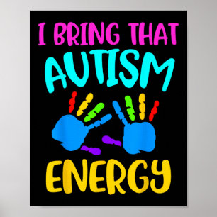 Póster Niños con autismo malhumorados niños concientizaci