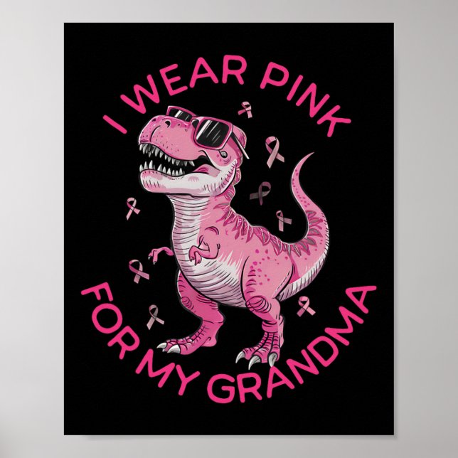 Póster Niños Con Conciencia Sobre El Cáncer De Mama Llevo (Frente)