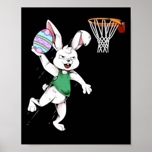 Póster Niños conejo de Pascua Niños hombres conejo Dunkin