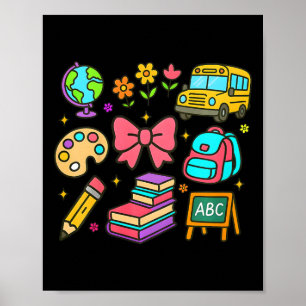 Póster Niños Coquette de vuelta al cole
