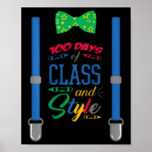 Póster Niños De 100 Días De Escuela - 100 Días De Cl Y Es