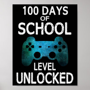 Póster Niños De 100 Días De Juegos De Video Para Jugadore