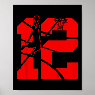 Póster Niños de 12 años de edad 12º cumpleaños de Bysketb