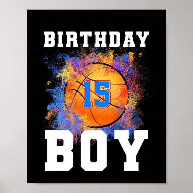 Póster Niños de 15 años 15º cumpleaños (Frente)