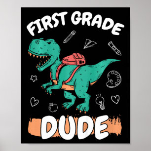 Póster Niños De 1er Grado Regresan A La Escuela De Primer
