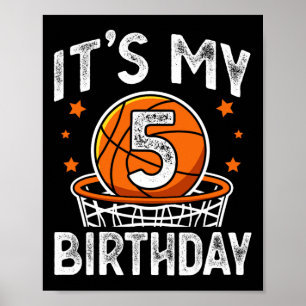 Póster Niños de 5 años de edad Baloncesto Deporte Niño de