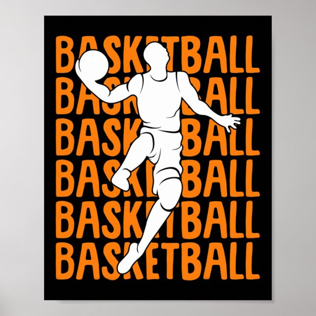 Póster Niños de baloncesto hombres 1 (Frente)