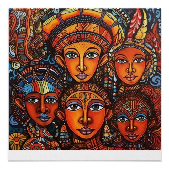 Póster Niños de Etiopía (Anverso)