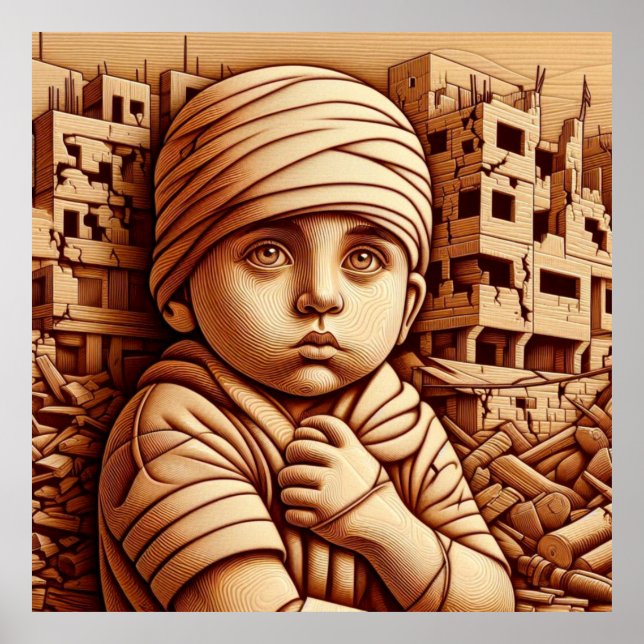 PÓSTER NIÑOS DE GAZA (Frente)