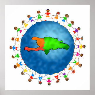 Póster Niños de Haití