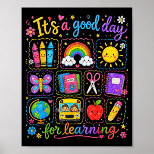 Póster Niños de kindergarten de regreso a la escuela arco