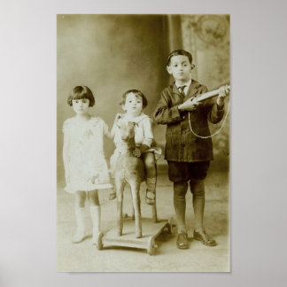 Póster Niños de la época