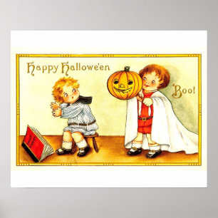Póster Niños de la época feliz Poster de Halloween