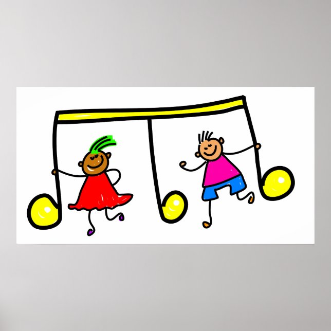 Póster Niños de la música (Frente)