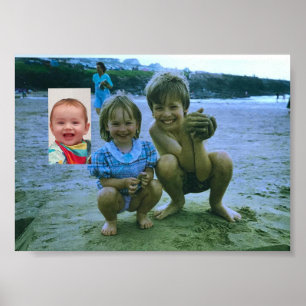 Póster Niños de la playa de Polzeath